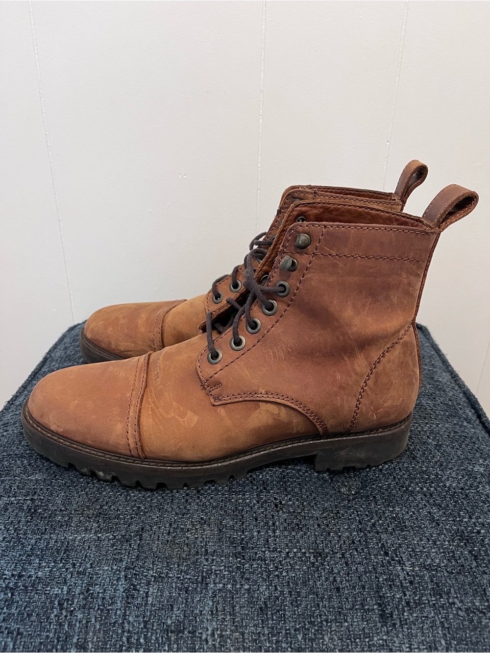 Patina Brown Lace Up Boots - Picture 3 of 11
